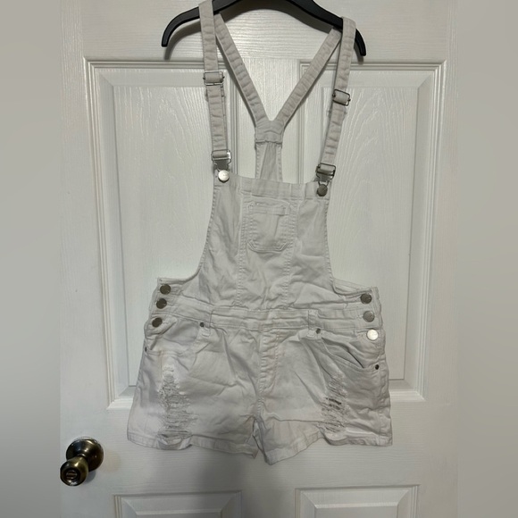 AMERICAN Bazi White Shorts Overalls - Picture 2 of 13
